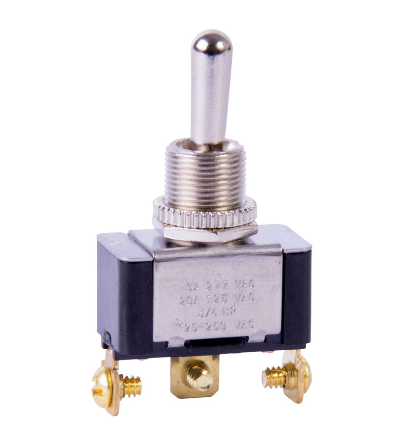 [Australia - AusPower] - Gardner Bender GSW-13 Heavy Duty Electrical Toggle Switch, SPDT, ON-OFF-ON, 20 A/125V AC, Screw Terminal 