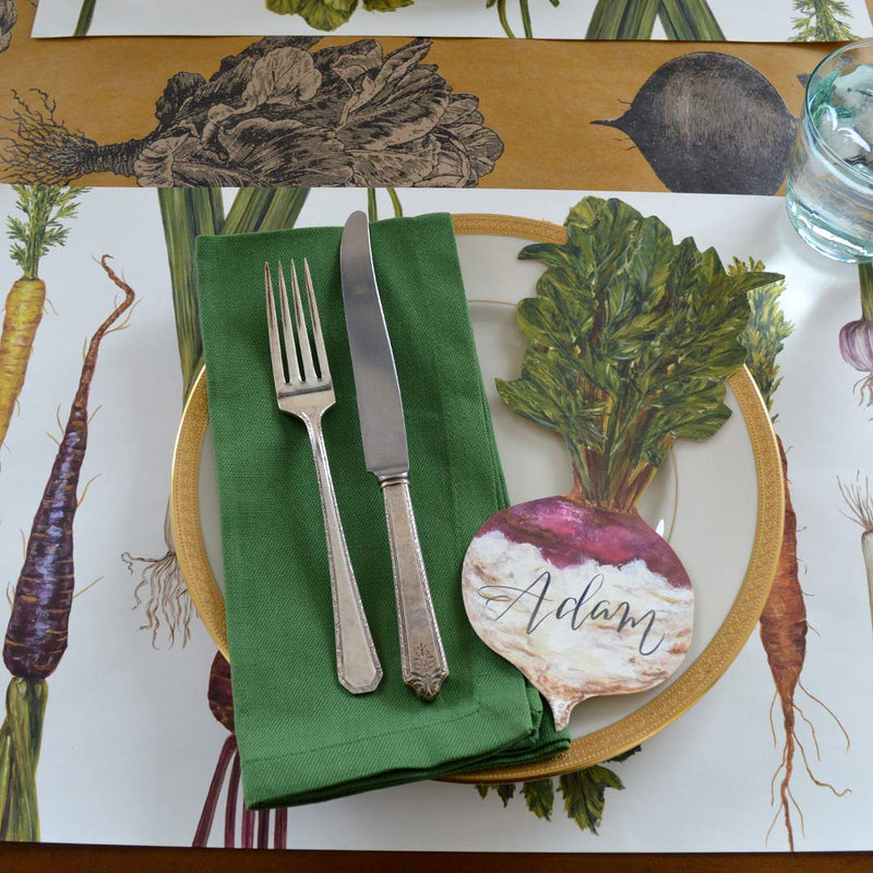 [Australia - AusPower] - Hester & Cook Paper Placemat, Pad of 24 - Natural Farmer's Market Multicolor 