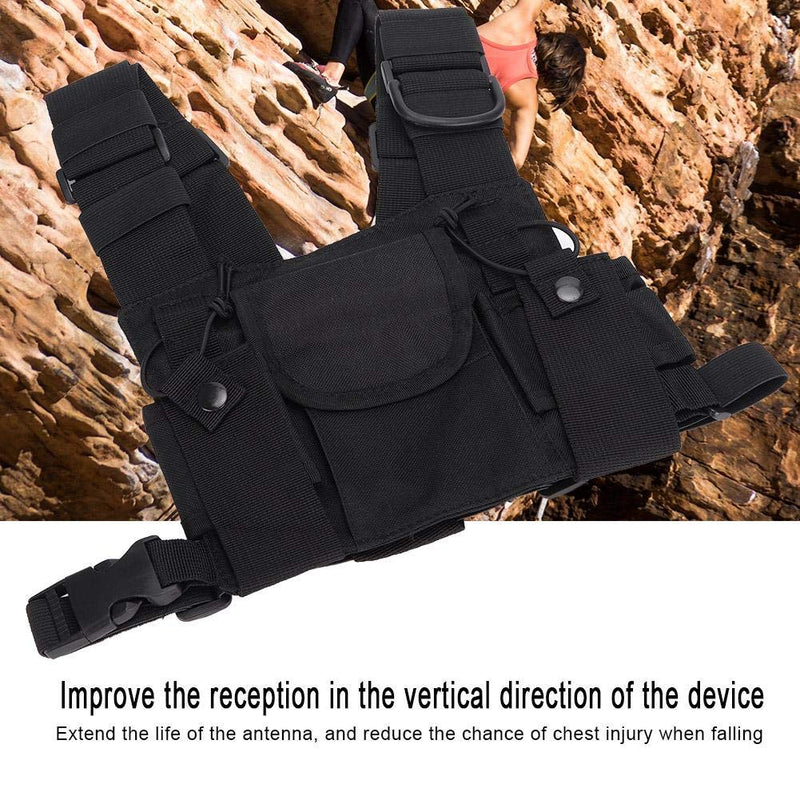 [Australia - AusPower] - Radio Walkie Talkie Chest Pocket Harness Bags Pack Backpack Holster High Qualit Front Pack Pouch 