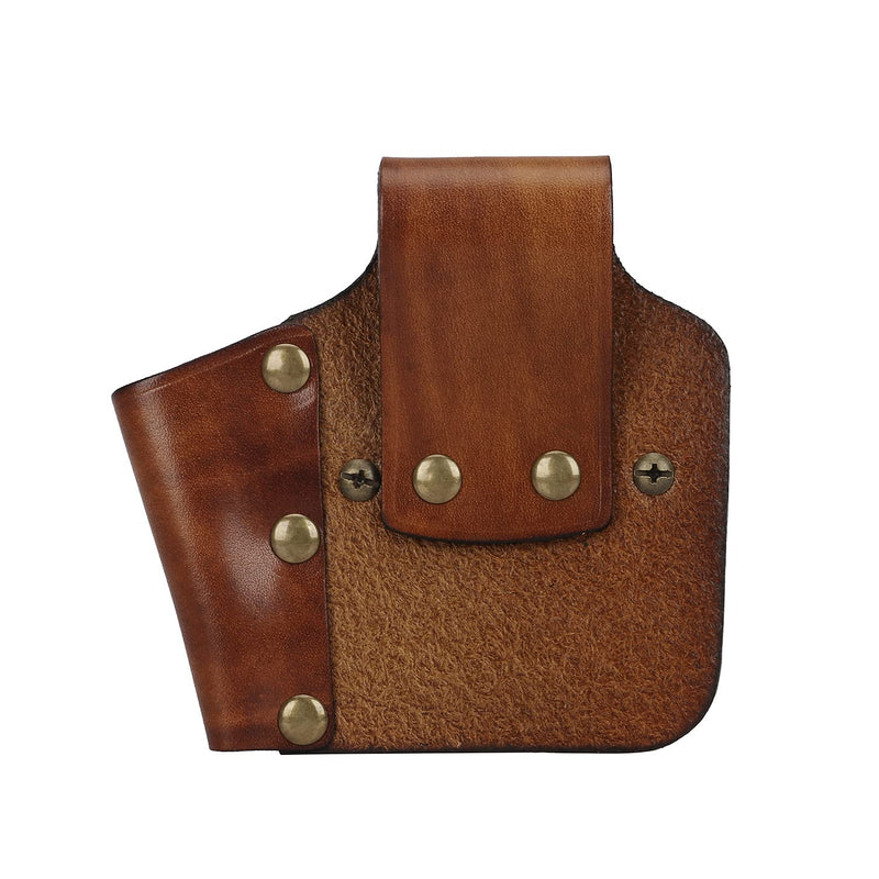 [Australia - AusPower] - Tourbon Leather Measuring Tape Screwdriver Holder Pocket Hitch Tool Holster 