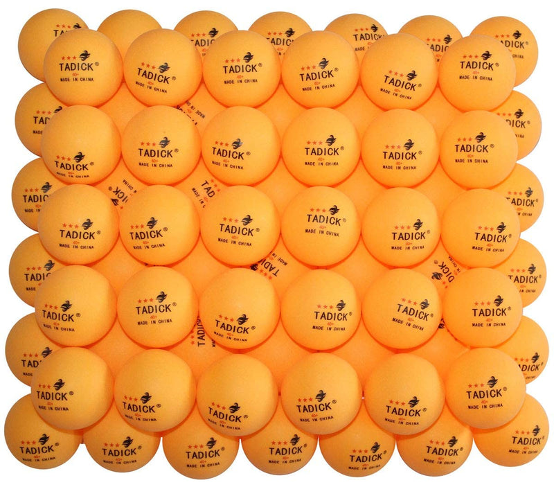 [Australia - AusPower] - TADICK 100 Pack 3-Star Quality Training Ping Pong Ball Premium Table Tennis Balls orange 