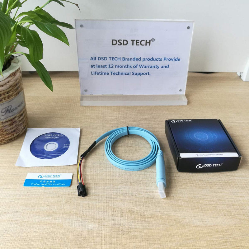 [Australia - AusPower] - DSD TECH SH-U09BL USB to TTL Serial Cable with CP2102N Chip 1.2M/4FT 
