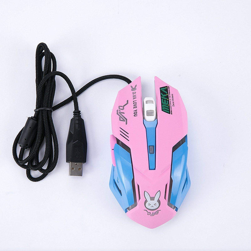 [Australia - AusPower] - OW Mouse Breathing LED Backlit Gaming Mouse Genji Reaper Wired USB Computer Mouse for PC& Mac E-Sports Gamers 