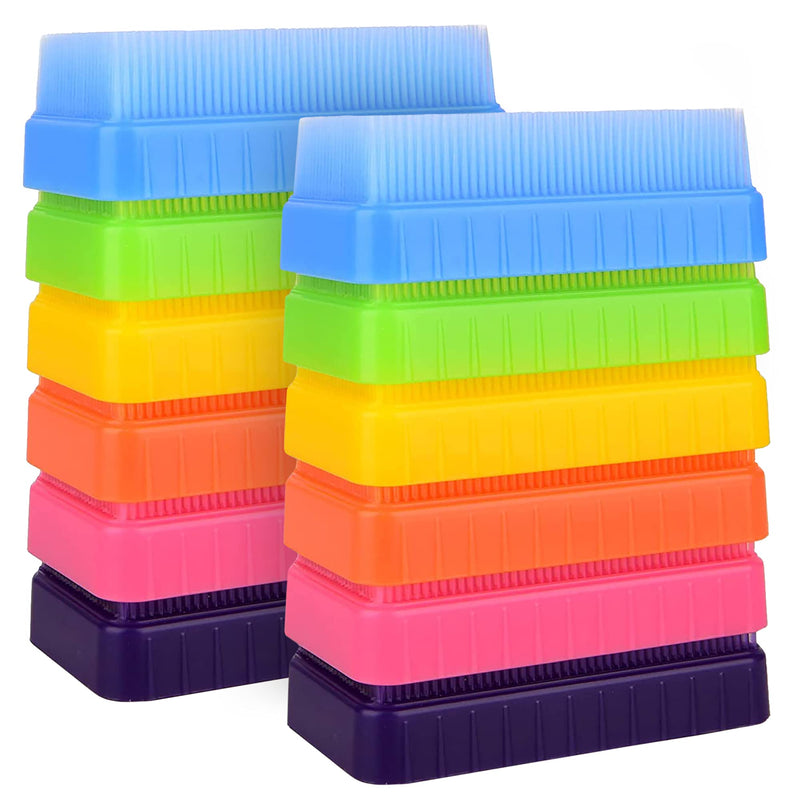 [Australia - AusPower] - Special Supplies Sensory Brush Therapressure Therapy Brush for Occupational and Sensory Brushing, 12 Pack, Stimulating and Calming Tools for Kids and Adults, Soft Flexible Bristles, Latex Free 