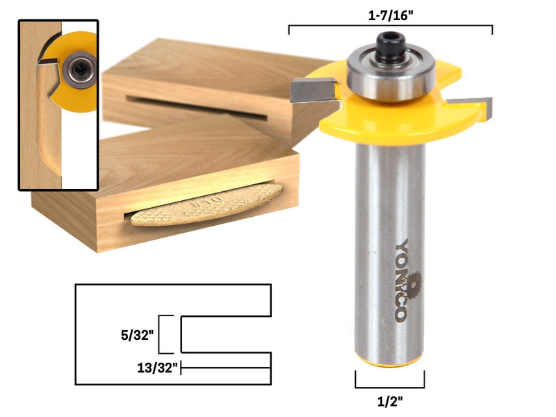 [Australia - AusPower] - Yonico Biscuit Cutter Joint Slot Router Bit #10 1/2-Inch Shank 14183 #10 Biscuit Joint - 1/2" Shank 