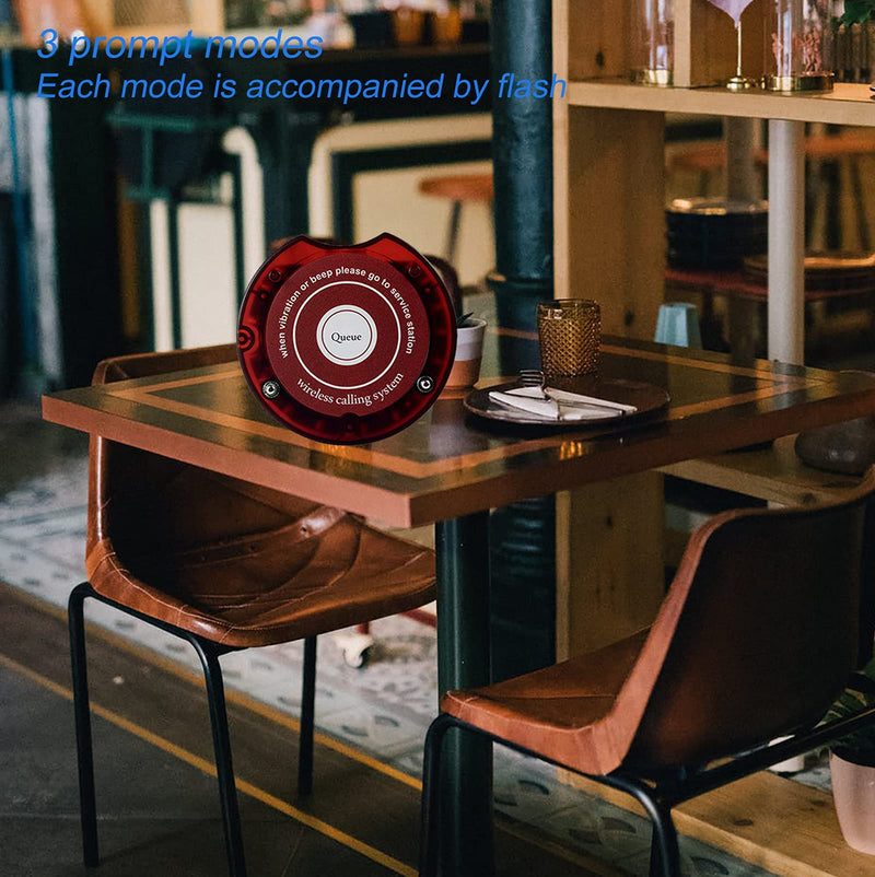 [Australia - AusPower] - Retekess TD165 Restaurant Pager Replacement,Single Buzzer,Max 999 Beepers,Stop Beeping for Church Nursery,Brewery,Food Truck,Hospital 