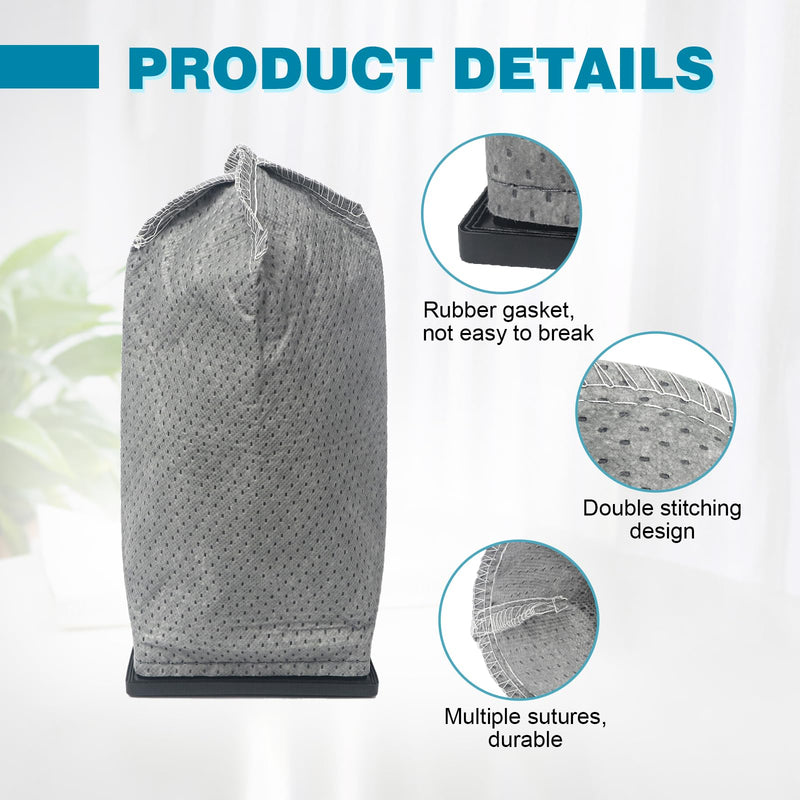 [Australia - AusPower] - 6Pcs Cloth Filter Bags Replacement for Hoover Porta Power Swingette S1015 S1029 and CH30000 Commercial Canister Vacuum Replace Part 43662023 
