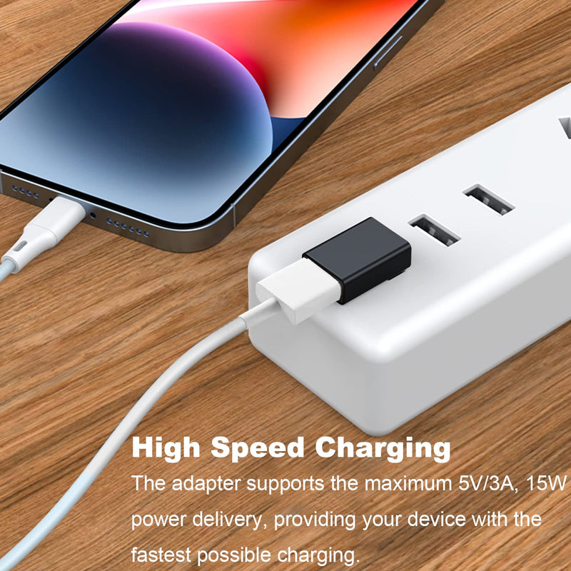 [Australia - AusPower] - AreMe 90 Degree USB 3.0 Adapter 2 Pack, Up and Down Angle USB A Male to Female Converter Extender for PC, Laptop, USB A Charger, Power Bank and More (Black) Up/Down Black 