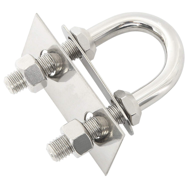[Australia - AusPower] - NovelBee 2-Pack of Stainless Steel Bow Stern Eye Tie Down U Bolt with Nuts and Washers,Stock Dia.1/2" (Length:4-1/4") Length:4-1/4" 
