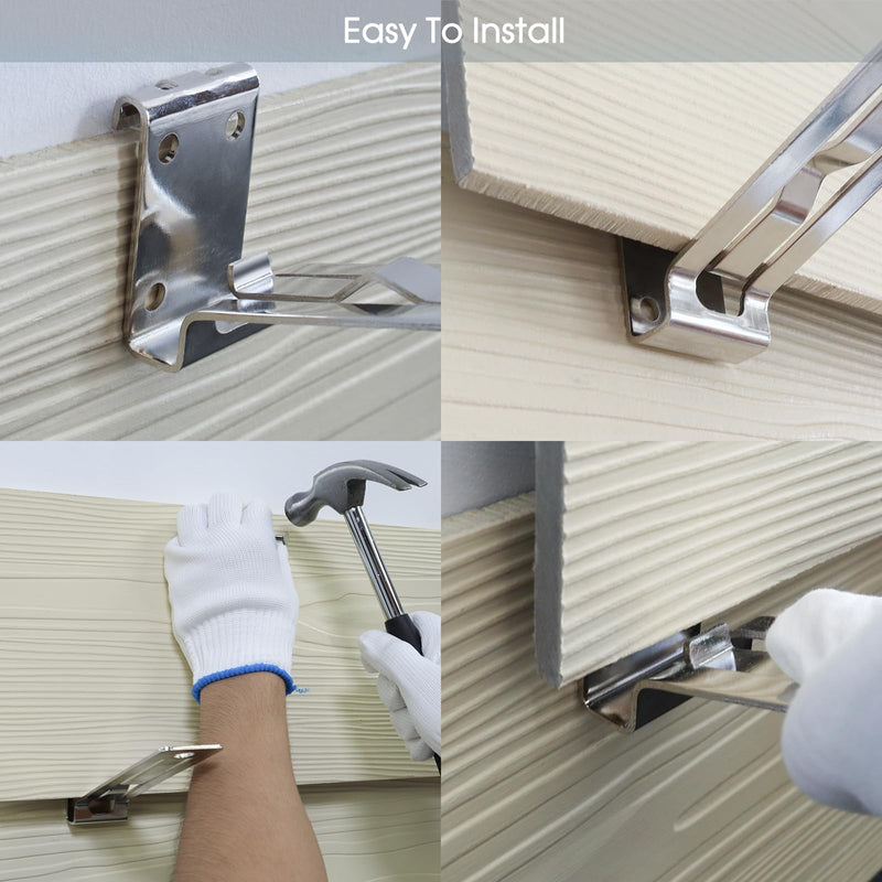 [Australia - AusPower] - 2 Pack Gecko Siding Gauge, Siding Tools for 5/16-Inch Fiber Cement Siding, Hardie Board Hangers Siding Tools for Hardie Board Lap Siding Gauge, Siding Installation Tools with 1-1/4-Inch Overlap Gauge 