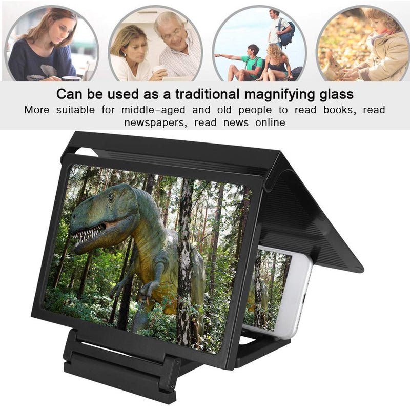 [Australia - AusPower] - Wendry Phone Screen Amplifier, Mobile Phone Screen Magnifier, 3D Smart Mobile Phone Movies Amplifier, 3D Video HD Magnifier Bracket for Any Smartphone 