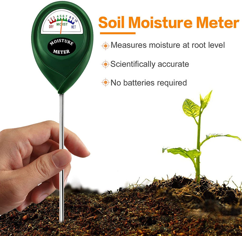 [Australia - AusPower] - Moisture Meter,Soil Moisture Meter Plant Water Meter, Hygrometer Moisture Sensor for Garden, Farm, Lawn Plants Indoor & Outdoor(No Battery Needed) 