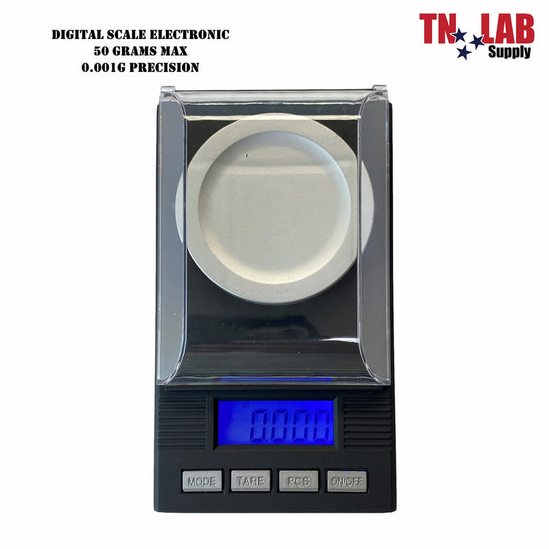 [Australia - AusPower] - TN LAB Supply TN LAB Digital Mini Scale 50g-0.001g Ultra Precise 1 Milli-Gram Pro Lab Jewelry Medicine Crafts Auto-Off Tare 