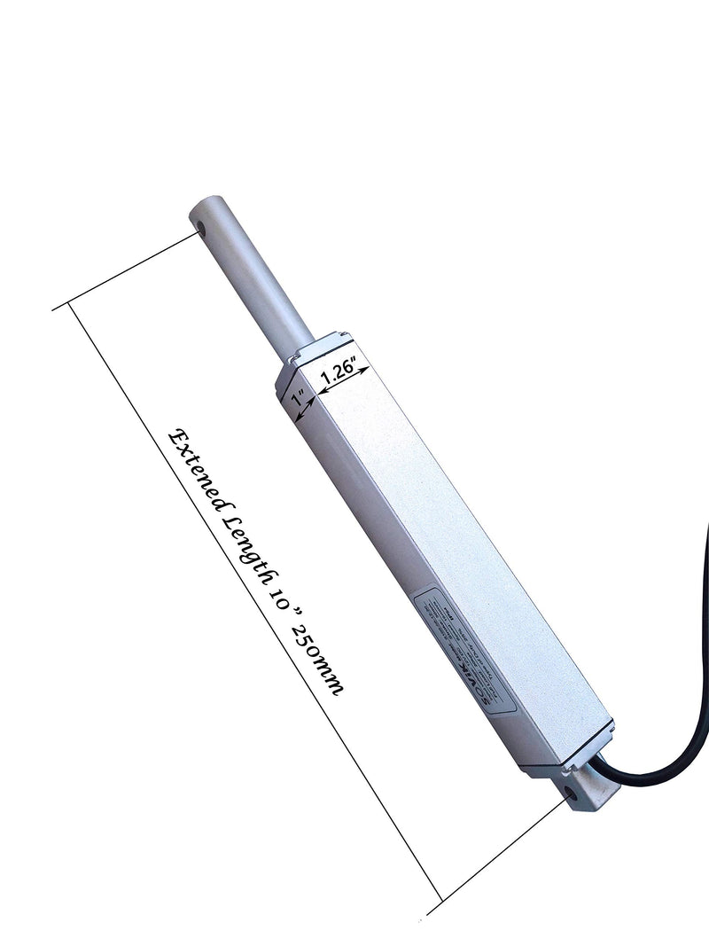 [Australia - AusPower] - SOViK 2" 2 inch Stroke Micro Linear Actuator,12V DC Speed 1" per sec Built in Limit Switch, 22lbs Maximum Lift Includes Mounting Brackets Full load:10kgs 