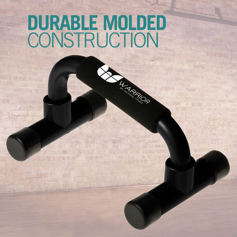 [Australia - AusPower] - Warrior Pushup Bars - Upper Body Core and Chest Strength Fitness Training Stands - Angled with Comfort Grips and Stable Base for Home, Gym or Travel 