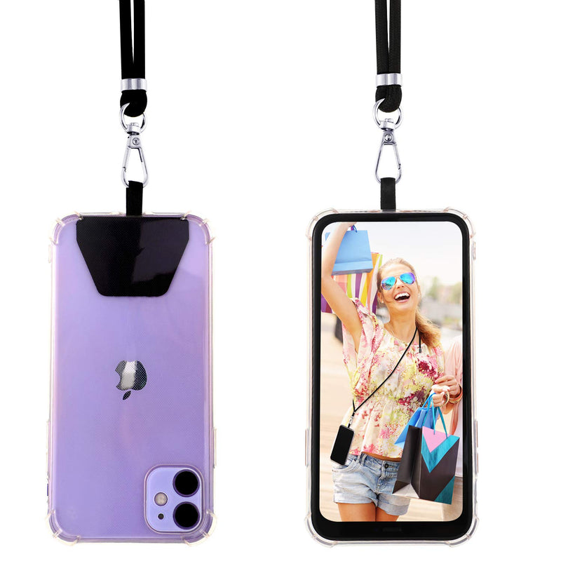 [Australia - AusPower] - 3 Packs Cell Phone Lanyard Crossbody Phone Lanyard Adjustable Nylon Neck Strap Phone Lanyards Compatible with Most Phones 