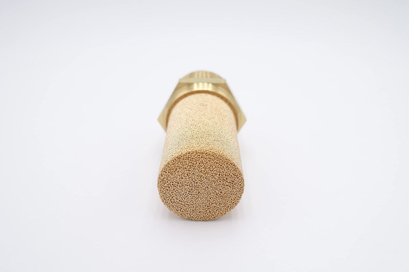 [Australia - AusPower] - IVLPHA Pneumatic Air Muffler, Sintered Bronze Brass Muffler Filter 1" Male NPT Pneumatic Noise Reduce Air Solenoid Valve Silencer Fitting (Pack of 1) 1 inch mNPT B-Type 
