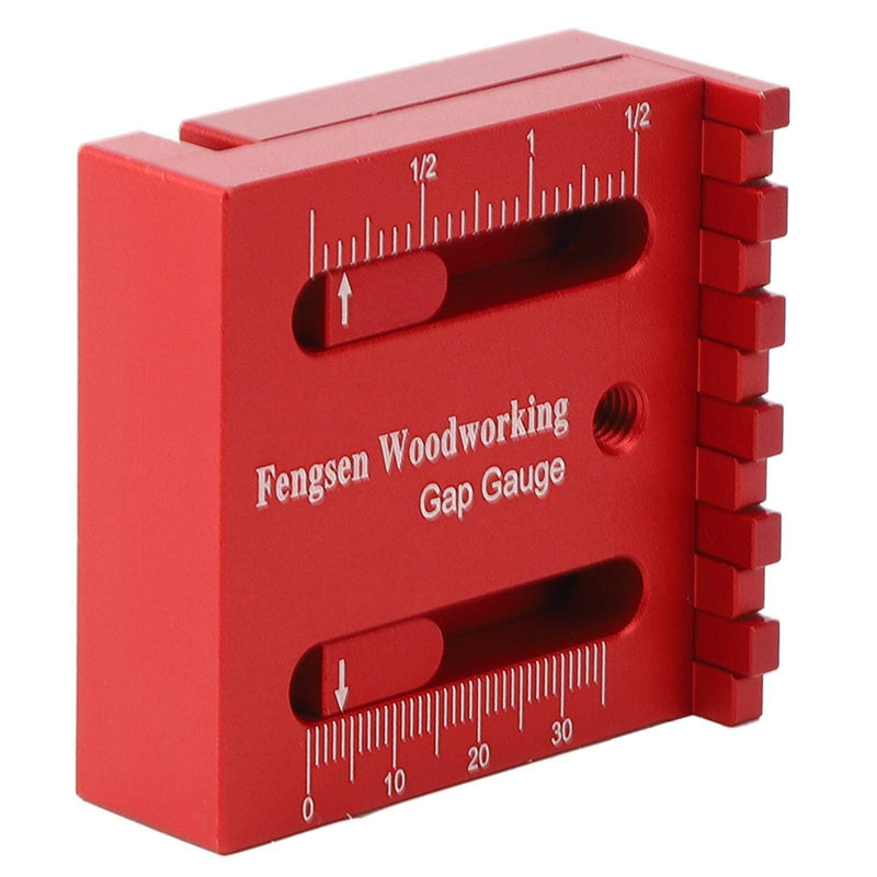[Australia - AusPower] - Mini Gaps Gauge Sawtooth Ruler Depth Measuring Woodworking Aluminum Alloy for Carpenter 