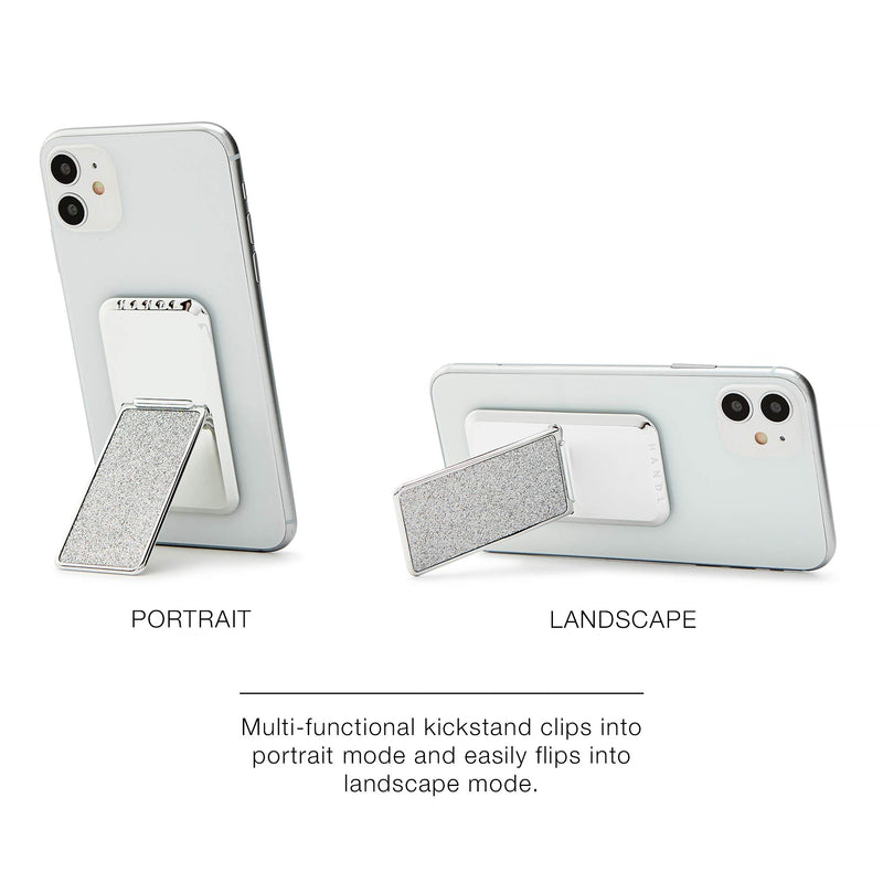 [Australia - AusPower] - HANDL New York Silver Glitter HANDLstick Silver Glitter Grip and Stand for Smartphone 