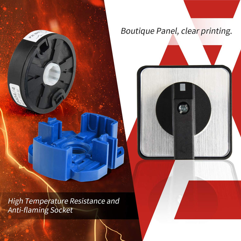 [Australia - AusPower] - APIELE Changeover Selector Switch 32A 3 Position 12 Terminals Poles 440V Universal Rotary Cam Selector 32A 12 Terminals 