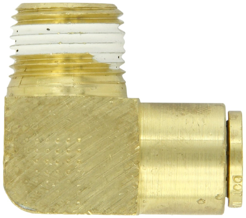 [Australia - AusPower] - Eaton Weatherhead 1869X8X8 Brass CA360 D.O.T. Air Brake Tube Fitting, 90 Degree Elbow, 1/2" NPT Male x 1/2" Tube OD 