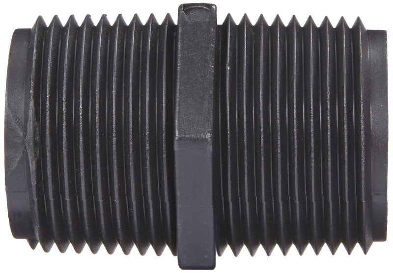 [Australia - AusPower] - Banjo NIP100-SH Polypropylene Pipe Fitting, Short Nipple, Schedule 80, 1" NPT Male, 2" Length 1" x Cl 