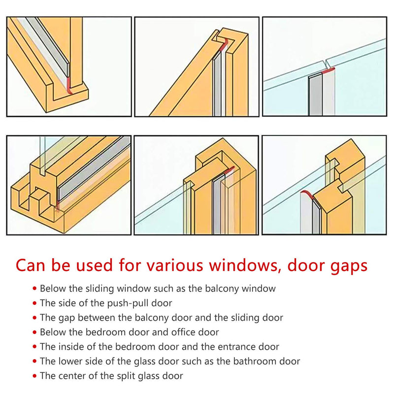 [Australia - AusPower] - Silicone Weather Stripping 1 inch Width 20 Feet Length, Seal for Door Under Bottom, Gap, Side, Glass Shower Door, Sliding Door,Windows, Brown 1inch 