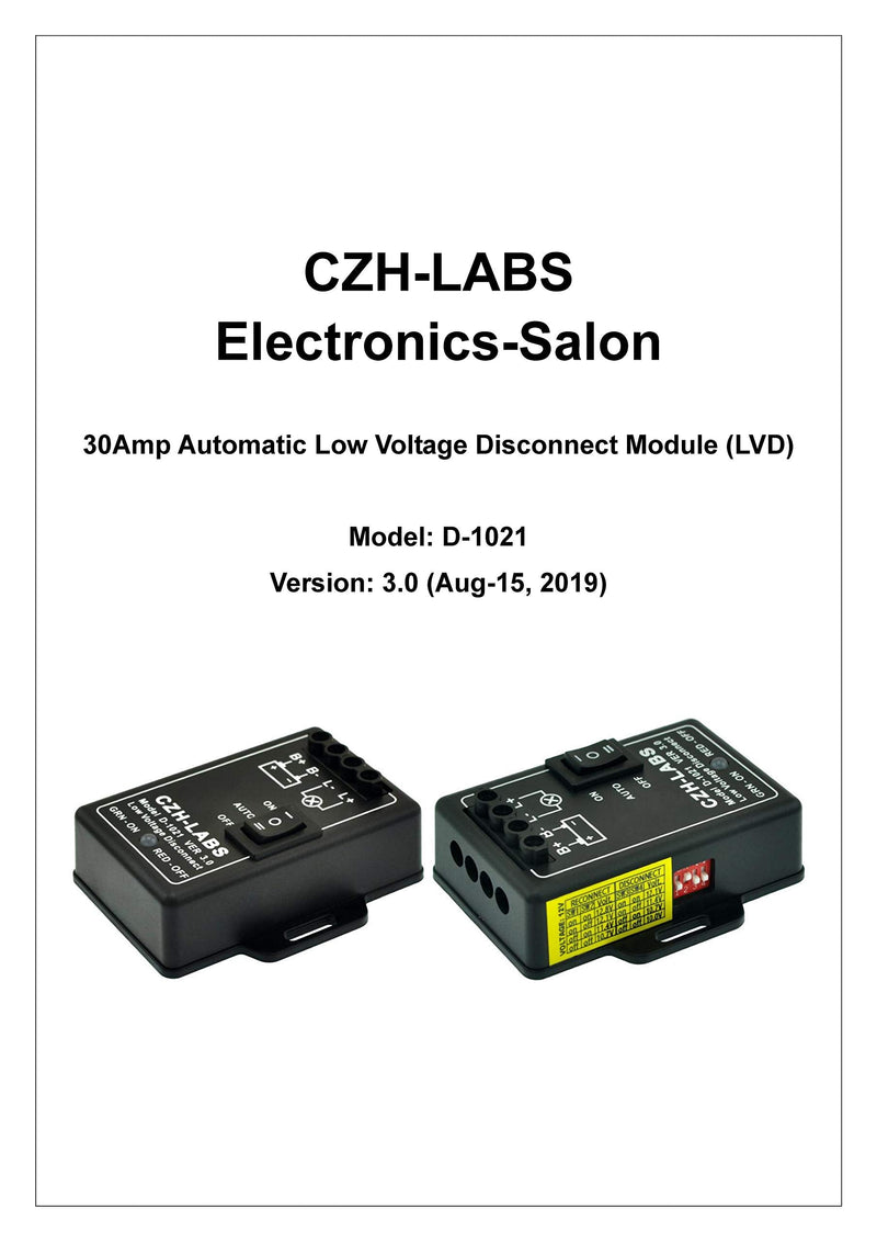 [Australia - AusPower] - CZH-LABS LVD Low Voltage Disconnect Module. (12V / 30Amp) 12V / 30Amp 