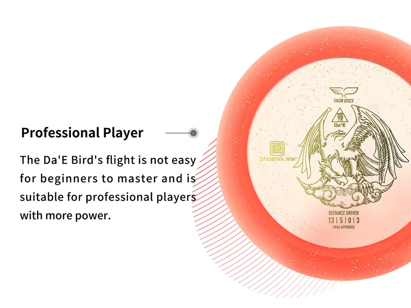 [Australia - AusPower] - Yikun Disc Golf Driver | Professional Frisbee Golf | Phoenix Star Distance Driver | 165-176g | Fairway Golf Disc Perfect for Outdoor Games and Competition 