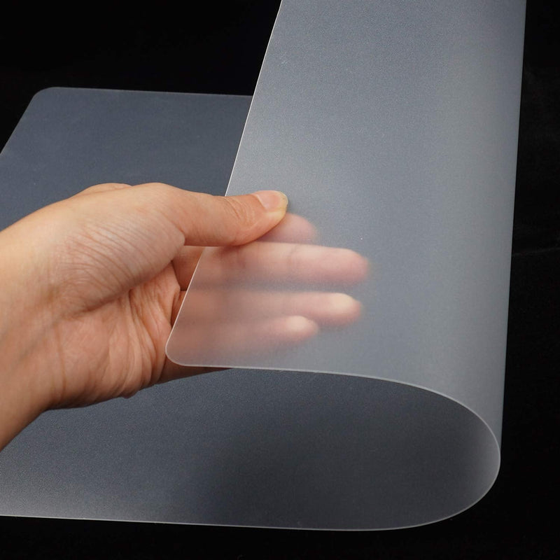 [Australia - AusPower] - Plastic Placemats for Dining Table, Translucent Placemats, 8 Pcs Heat Resistant, Washable Dining or Kitchen Table Mat,(12x14.2 Inch) 12x14.2 Inch-8 Pack 