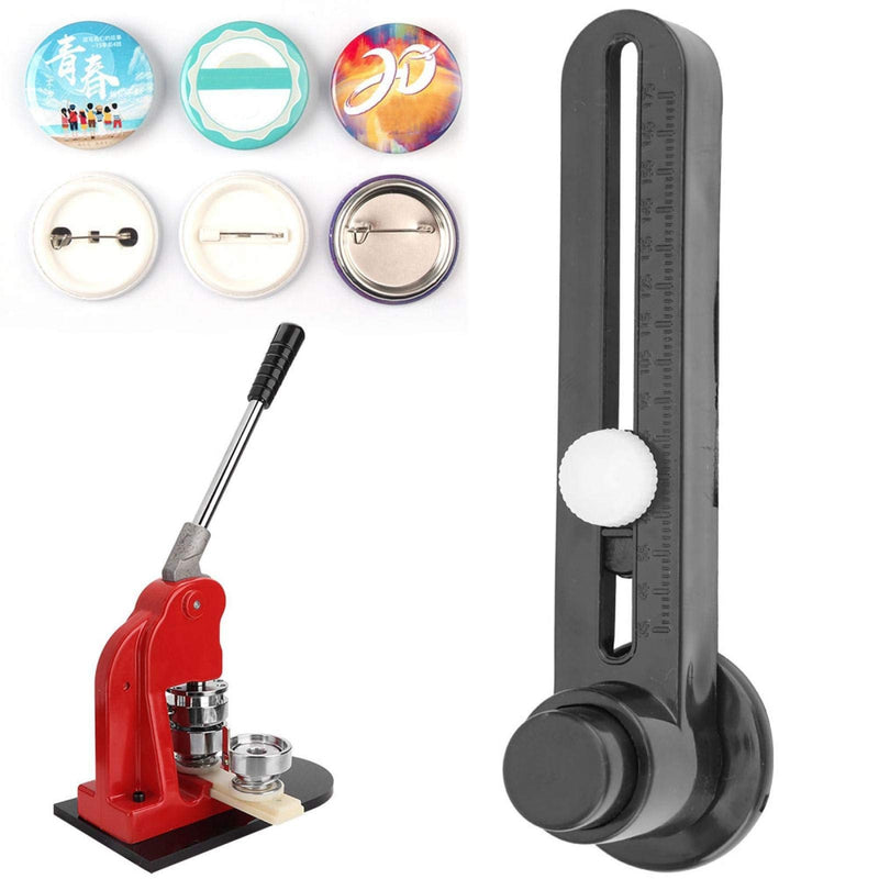 [Australia - AusPower] - Badge Circle Cutter, Portable Adjustable Badge Photo Circle Cutter, DIY Paper Cutting Rotary Cutter, Badge Machine Handling Paper Cutter, Circle Cutter 