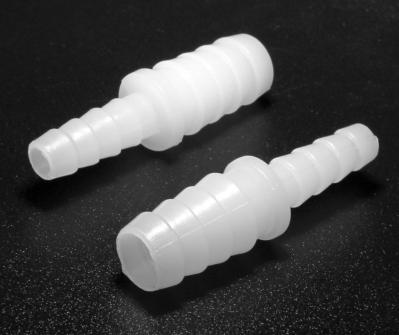 [Australia - AusPower] - Bonsicoky 5Pcs Plastic Hose Barb Reducer Fitting, 3/8" to 1/4" Hose Barb Union Adapter Connector Pipe Hose Fitting 3/8" x 1/4" Hose Bar 