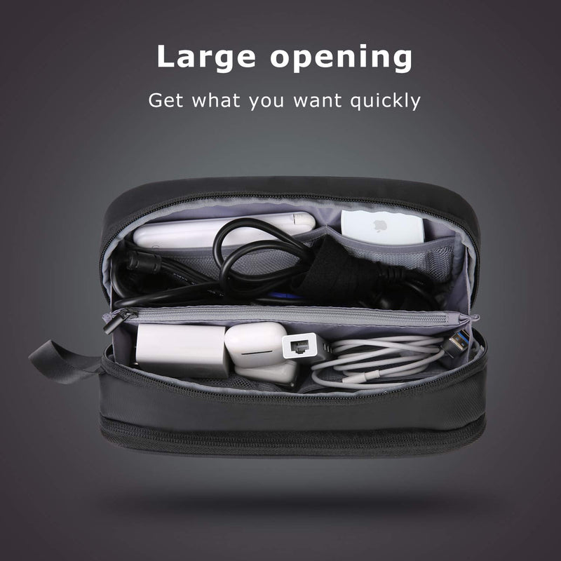 [Australia - AusPower] - BAGSMART Electronic Organizer,Travel Cable Organizer Black 