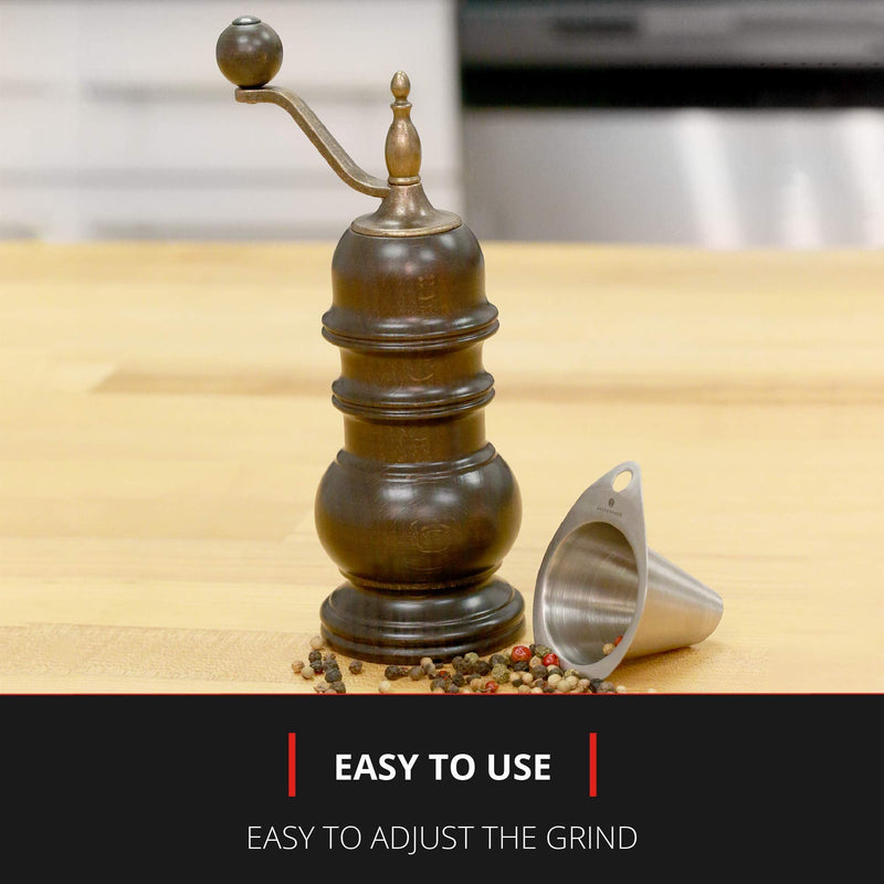[Australia - AusPower] - Zassenhaus Speyer 5.1-Inch Dark Stained Beech Pepper Mill 