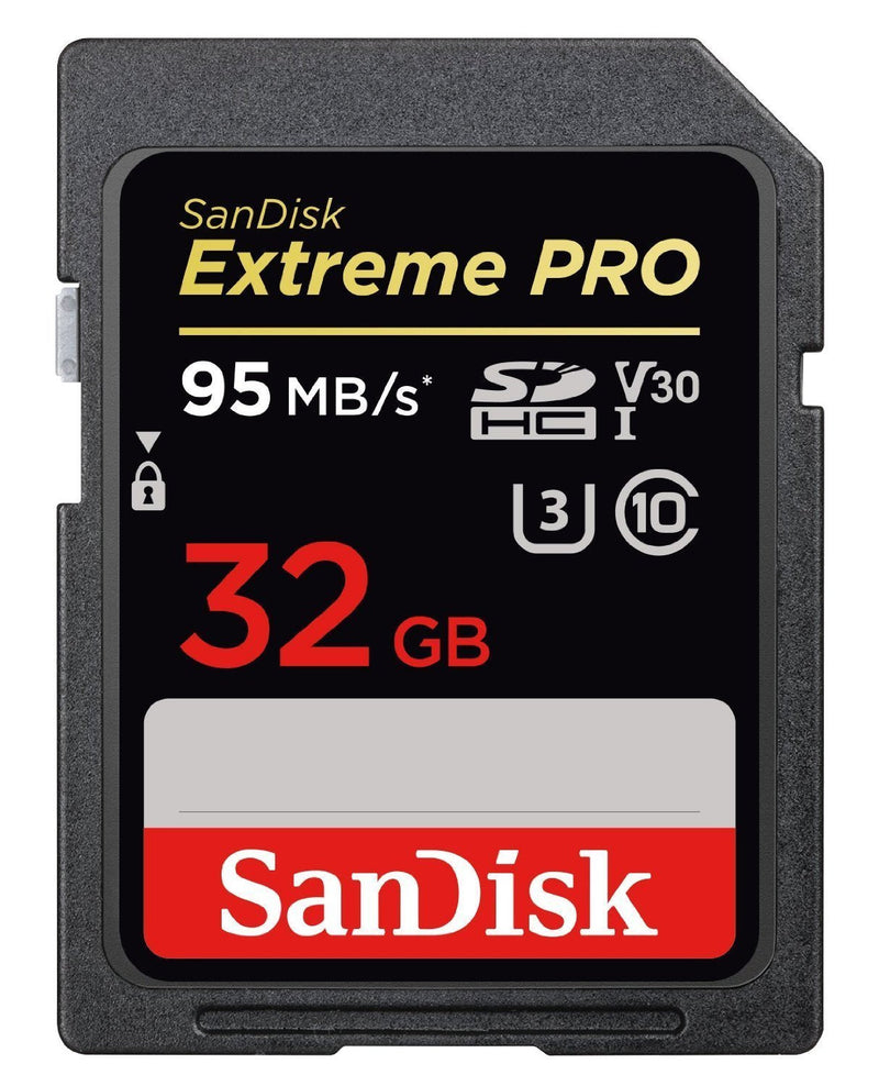 [Australia - AusPower] - SanDisk 32GB (Two Pack) Extreme Pro Memory Card works with Nikon D3400, D3300, D750, D5500, D5300, D500, AW130, W100, L840 Digital DSLR Camera SDHC 4K V30 UHS-I with Everything But Stromboli Reader 32GB 2 Pack 