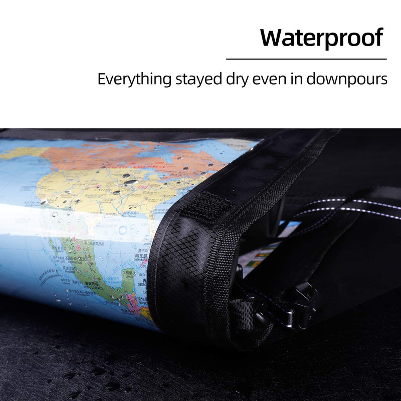 [Australia - AusPower] - KOSIBATE Map Case, Waterproof Military Hiking Map Pouch Holder with Clear Window & Lanyard 