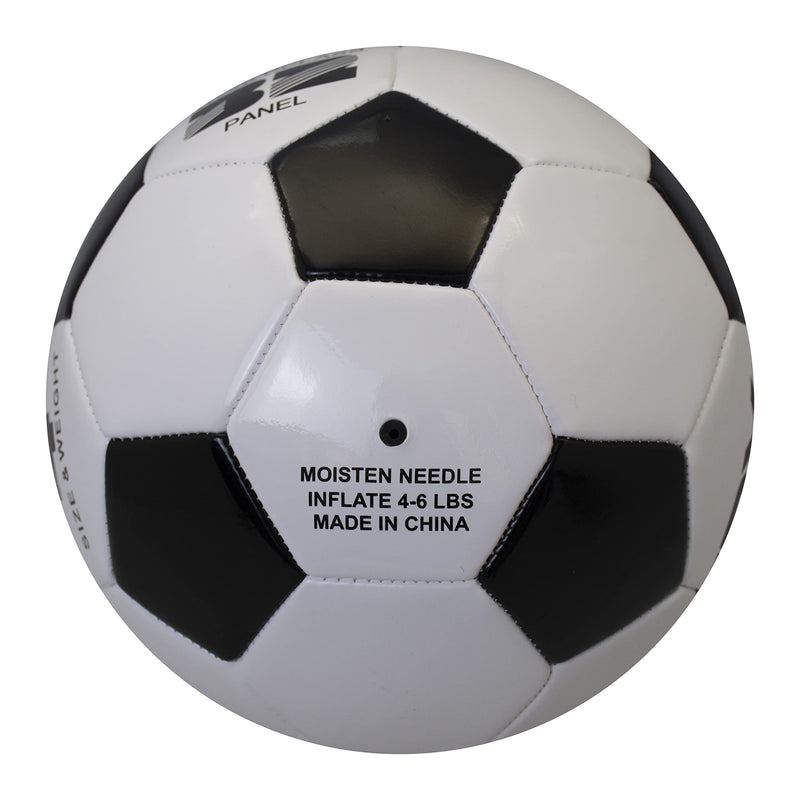 [Australia - AusPower] - XEDGE Official Size Soccer Ball,Size 5 Training Ball for Girls,Boys,Youth Teenagers,Adults,Machine Stitched for Indoor Outdoor Play black and white size 4 