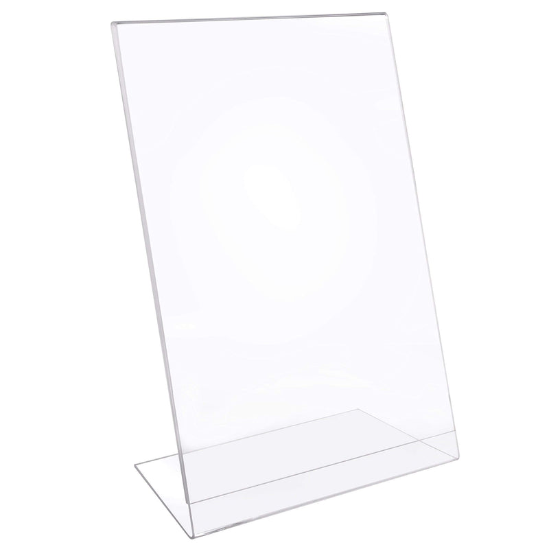 [Australia - AusPower] - MaxGear Acrylic Sign Holder 8.5 x 11 - Acrylic T Shape Table Top Display Stand, Double Sided, Bottom Load, Portrait Style Menu Ad Frame. Perfect for Restaurants, Office, Photo Frames, Store 