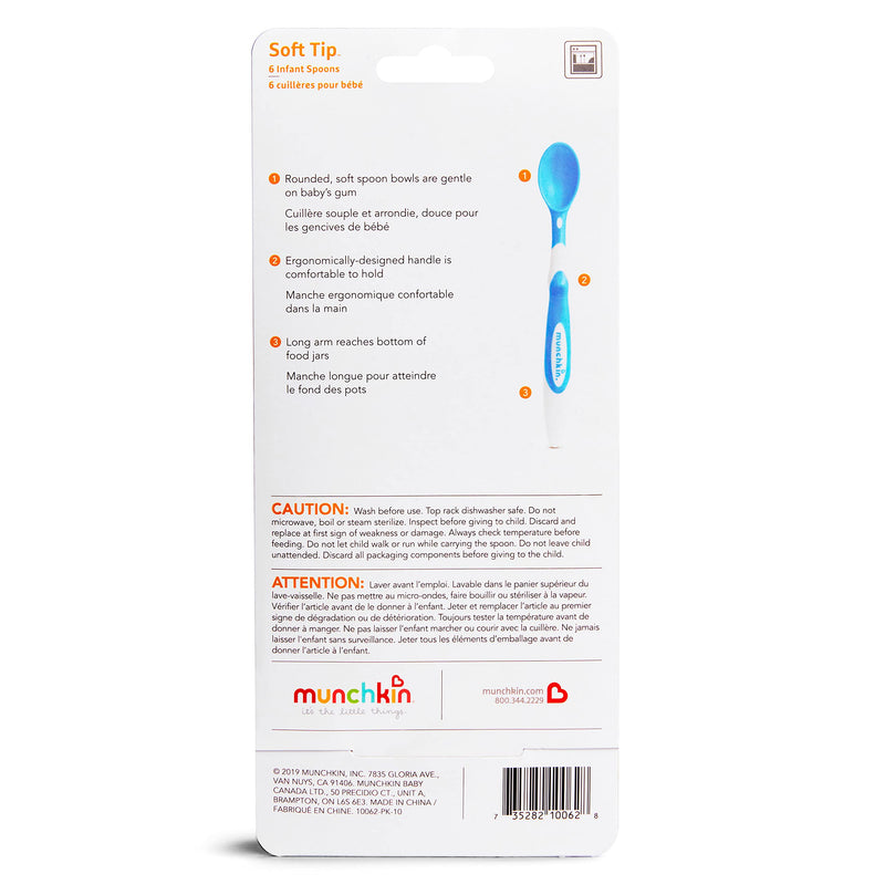 [Australia - AusPower] - Munchkin 12 Piece Soft-Tip Infant Spoons 12pk Spoons 