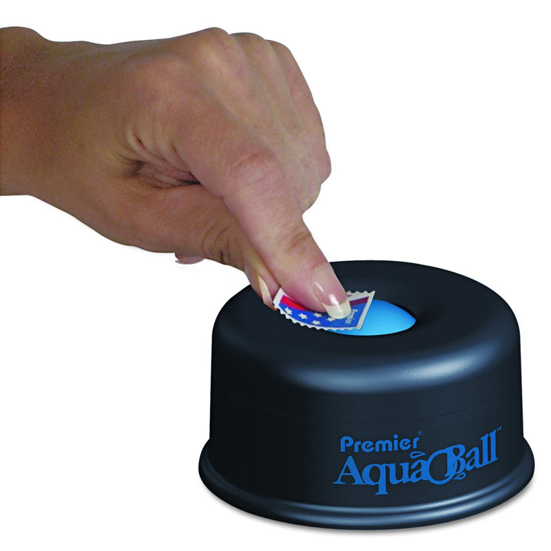 [Australia - AusPower] - Martin Yale AQ701G Premier AquaBall All Purpose Moistener, Black/Blue; Eliminates the Need for Sponges, Rubber Fingers, or Unsanitary Licking of Fingers 