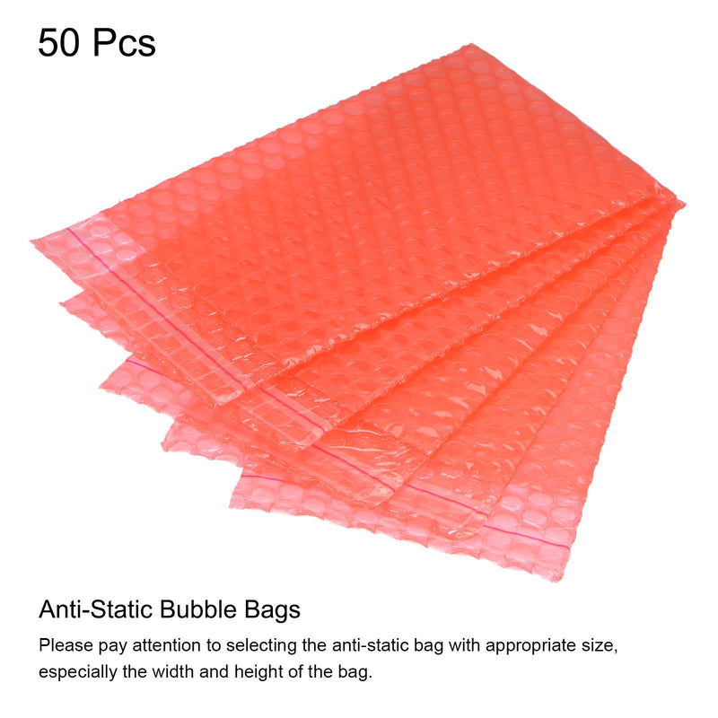 [Australia - AusPower] - MECCANIXITY Anti-Static Bubble Bags Shielding Bag 8" x 5" Resealable for Hard Drive Electronic Components 50pcs 8" x 5" 