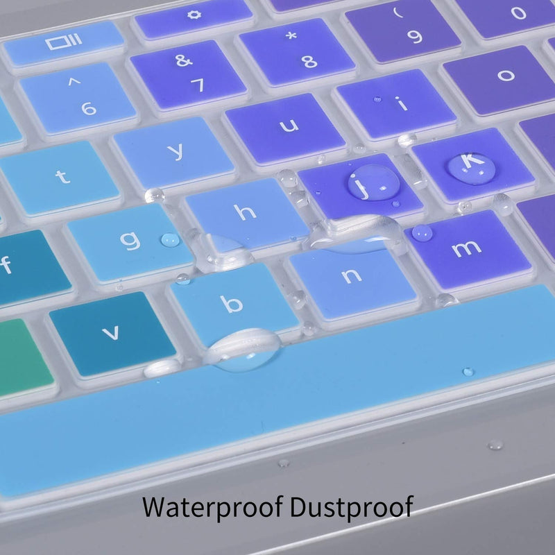[Australia - AusPower] - Colorful Keyboard Cover for HP 14 inch Chromebook/HP Chromebook 14-db 14-db0020nr/HP Chromebook 14-ca 14-ca061dx 14-ca064dx /HP Chromebook 14-ak Series/HP Chromebook 14 G2 G3 G4 G5, Rainbow 