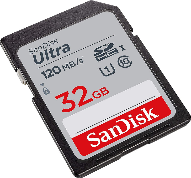 [Australia - AusPower] - SanDisk 32GB SDHC SD Ultra Memory Card Works with Canon Powershot SX720 HS, SX730 HS, SX740 HS Camera UHS-I (SDSDUN4-032G-GN6IN) Bundle with (1) Everything But Stromboli Card Reader 