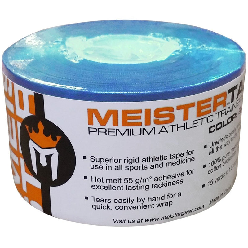 [Australia - AusPower] - Meister 15Yd x 1.5" Premium Athletic Trainer's Tape for Sports and Medical (50% Longer) - Blue - 6 Rolls 1.5x540 Inch (Pack of 6) 