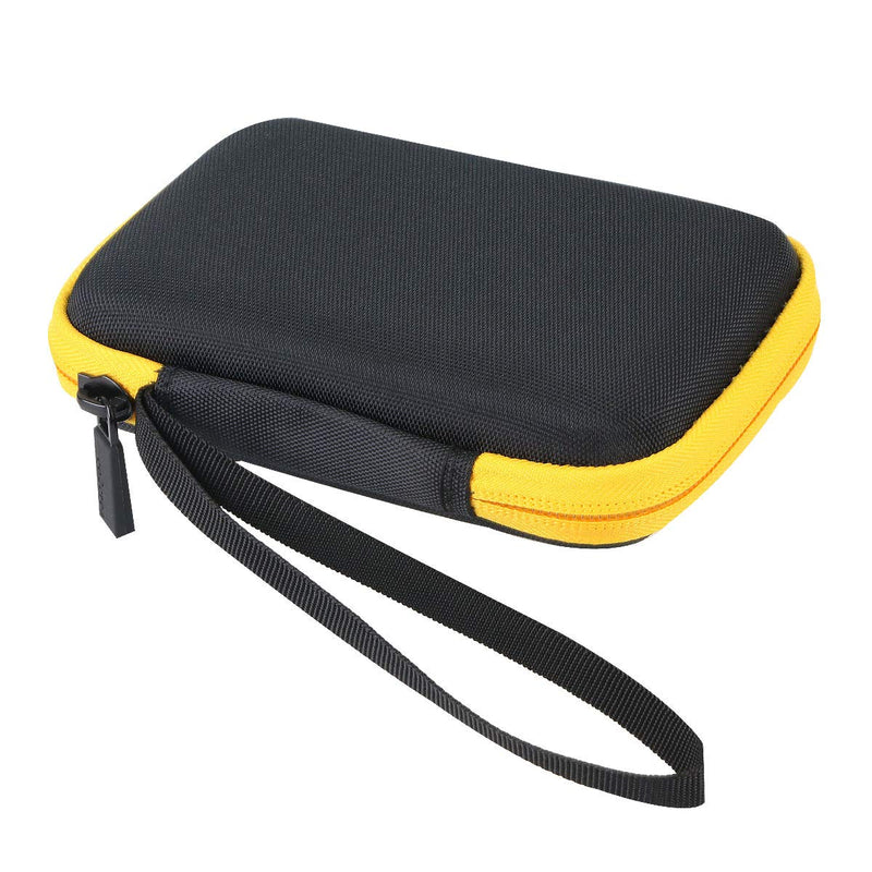 [Australia - AusPower] - co2crea Hard Travel Case Replacement for WD My Passport Go Cobalt SSD 500G / 1TB Portable External Storage (Black Case + Amber Zipper) Black Case + Amber Zipper 