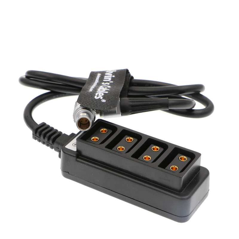 [Australia - AusPower] - Alvin's Cables 2 Pin Right Angle to 4 D Tap Splitter Cable for RED DSMC2 Jetpack RTmotion Sidekick Right angle 2 pin 