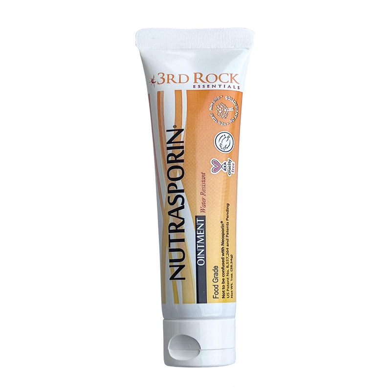 [Australia - AusPower] - Nutrasporin® Ointment by 3rd Rock Essentials / 1 OZ (3 Pack) / All Natural & Organic First Aid Ointment / Silver Gel with Chelated Silver Oxide & Beeswax / Water Resistant / Clean and Protect Cuts 