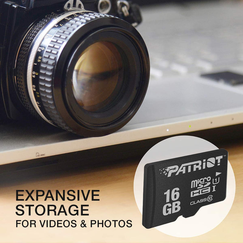 [Australia - AusPower] - Patriot LX Series Micro SD Flash Memory Card 16GB - 5 Pack Black 16GB 5-Pack 