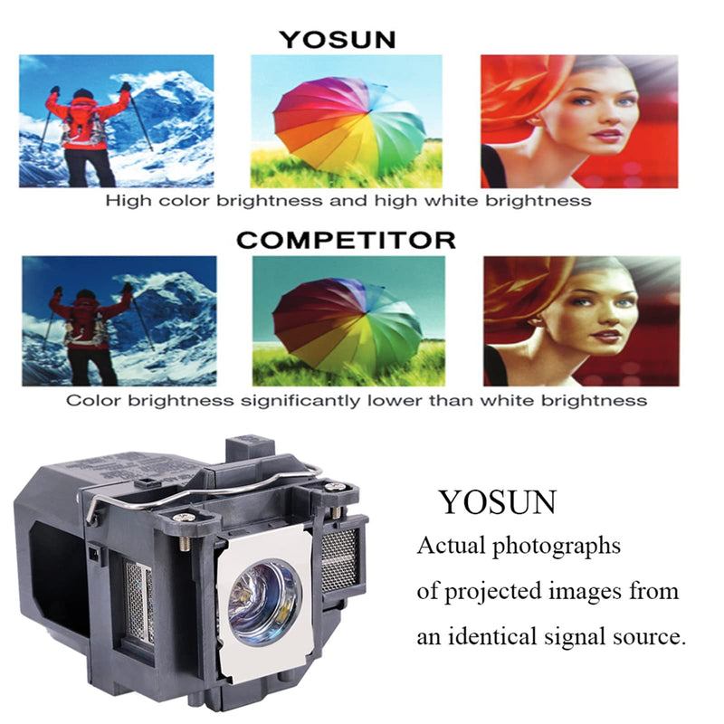 [Australia - AusPower] - YOSUN V13h010l57 Projector Lamp for Epson Brightlink 450wi 455wi Powerlite 450w 450wi 460 Elplp57 Projector Replacement Lamp Bulb 