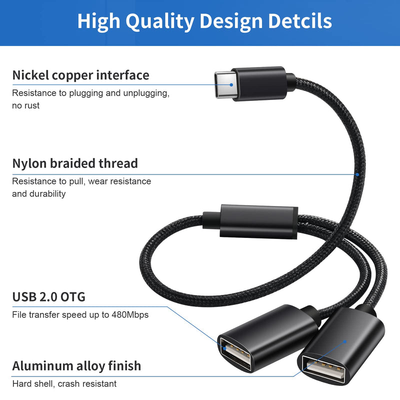 [Australia - AusPower] - USB C to USB Adapter , USB Type C Male to USB 3.0 Female OTG Cable to USB Adapter Compatible with MacBook Pro/Air 2019 2018 2017, Samsung Galaxy S20 S20+ Ultra Note 10 S9 S8 